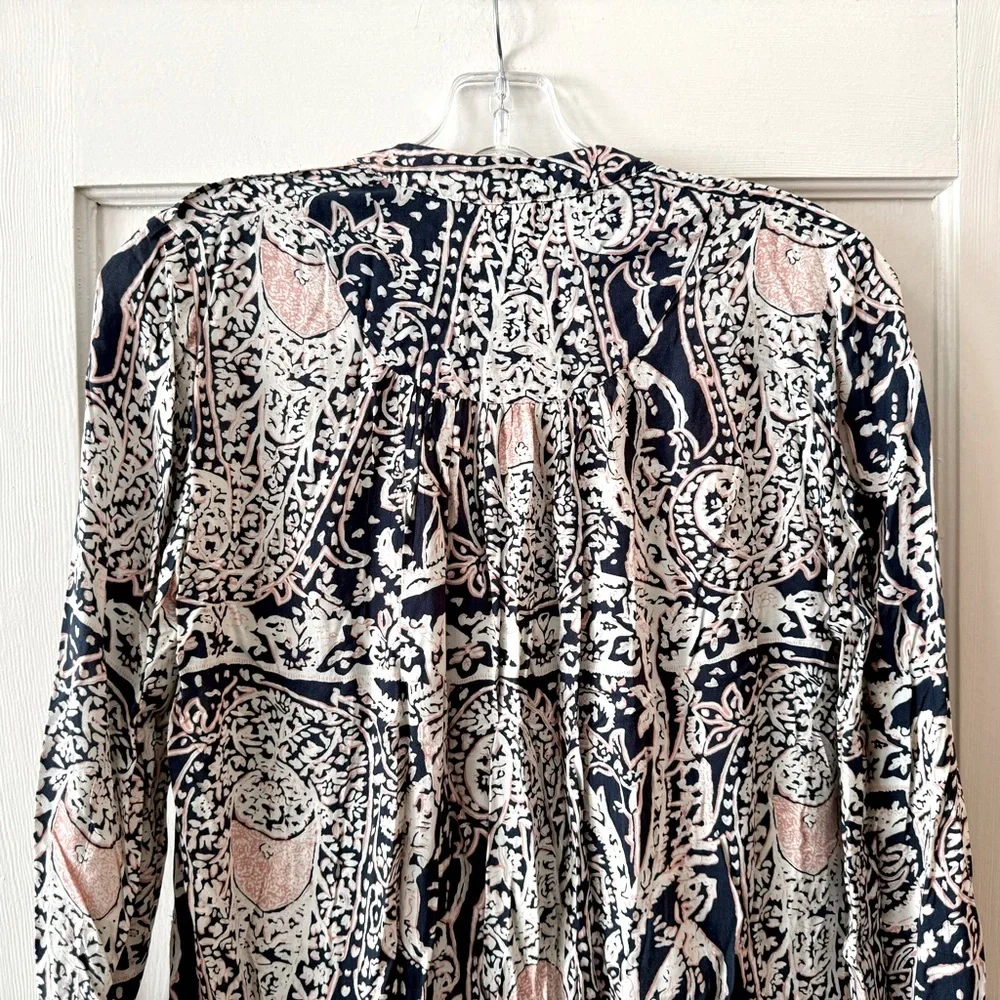 Anthropologie | Tiny Caviana Patterned Long Sleeve Shirtdress XS - Picture 10 of 12